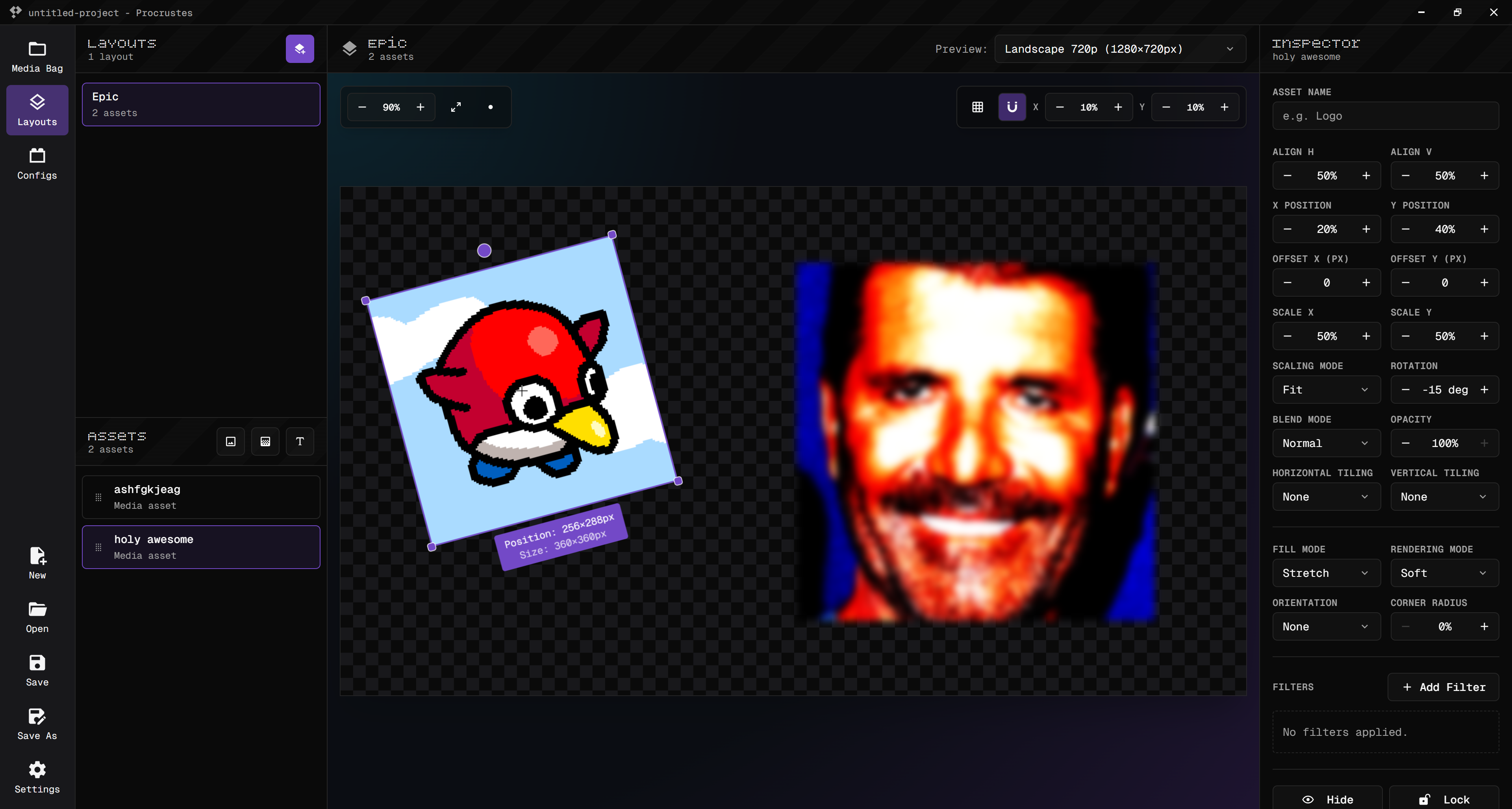 A screenshot of the app