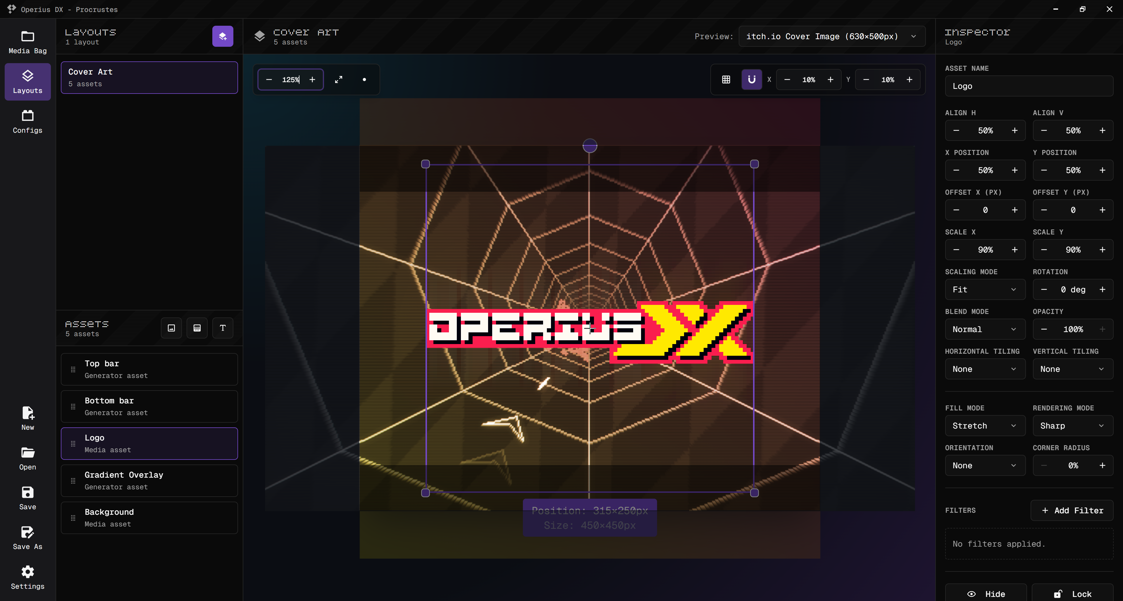 A screenshot of the app