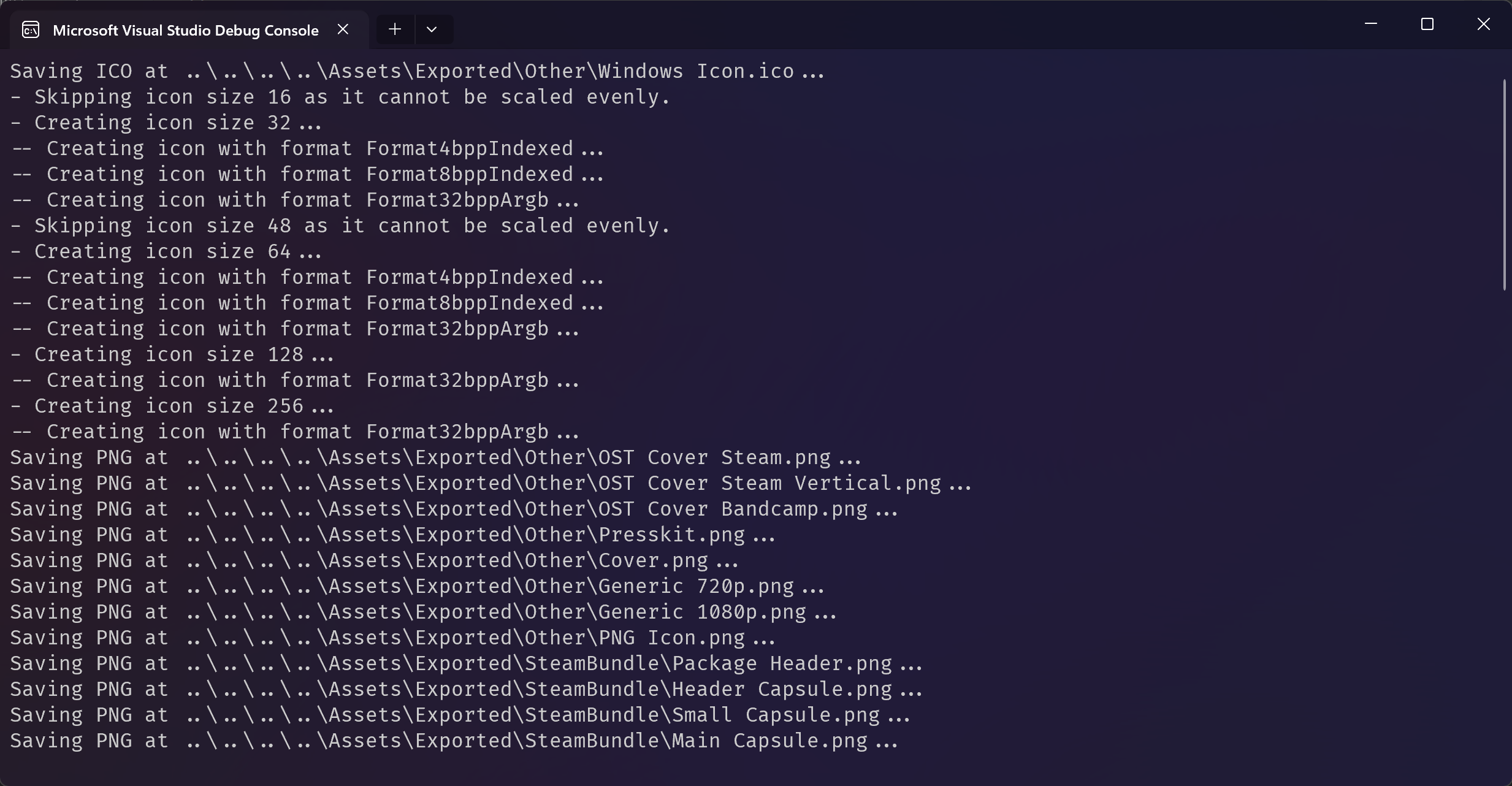 A screenshot of the command line tool I had initially built